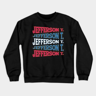 NATIONAL TEXT ART USA JEFFERSON Crewneck Sweatshirt